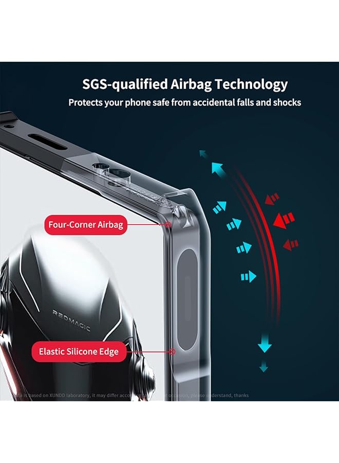 erorex For Zte Nubia Red Magic 9S Pro Case Magic 9 Pro Magic 9 Pro+ Magic 9S Pro+ With Screen Protector 360° Ring Holder Stand Tpu Shockproof Back Cover Anti Fingerprint Clear Matte Protective Casing - Image 4