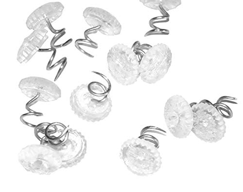 SOWAKA 30 Pcs Twist Pins Upholstery Clear Heads Slip Cover Fasteners Headliner Pins for Sofa Car Van Home Furniture Hold Bed Skirt (30 pcs) - Image 2