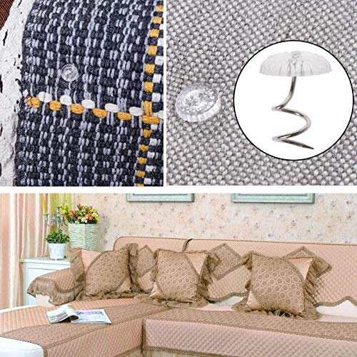 SOWAKA 30 Pcs Twist Pins Upholstery Clear Heads Slip Cover Fasteners Headliner Pins for Sofa Car Van Home Furniture Hold Bed Skirt (30 pcs) - Image 5