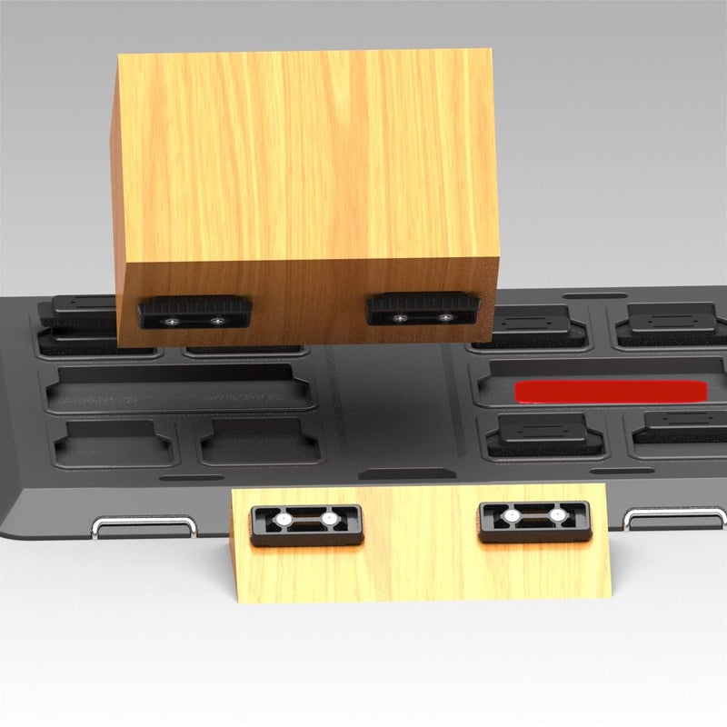 NyVoozy(20pcs-Red Feet Mounting System,Mounting Feet for Milwaukee Packout, Mounting Feet for Milwaukee Packout System - Image 3