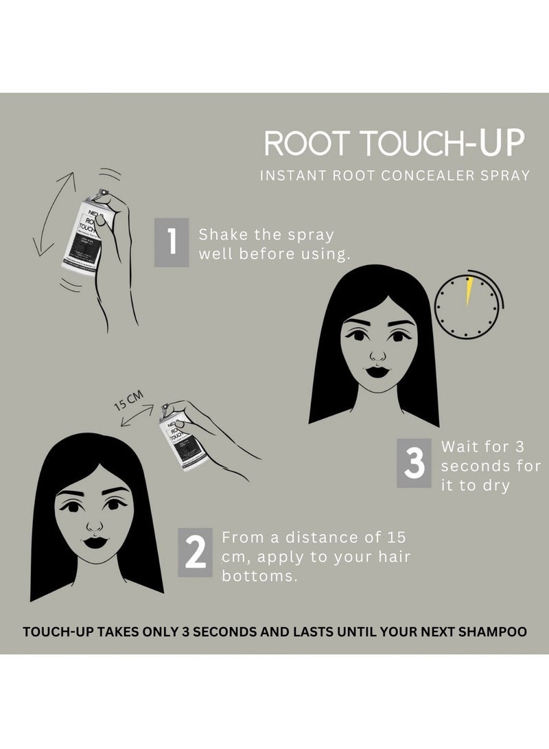 NEVA ROOT TOUCH-UP Instant Concealer Spray - 75ml - DARK BLONDE - Image 2
