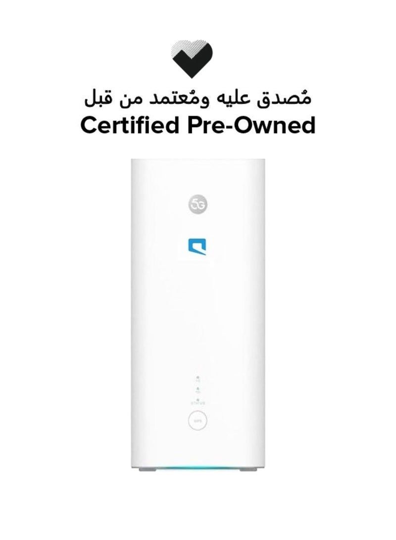 موبايلي Certified Pre-Owned – 5G CPE Pro 3 Router – Wi-Fi 6 AX1800 – Up to 1.8 Gbps Download Speed – Gigabit Ethernet – Mobily Network Only – H138-380 – White white - Image 1