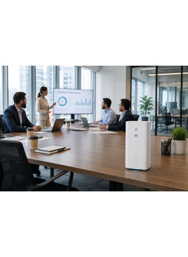 موبايلي Certified Pre-Owned – 5G CPE Pro 3 Router – Wi-Fi 6 AX1800 – Up to 1.8 Gbps Download Speed – Gigabit Ethernet – Mobily Network Only – H138-380 – White white - Image 5