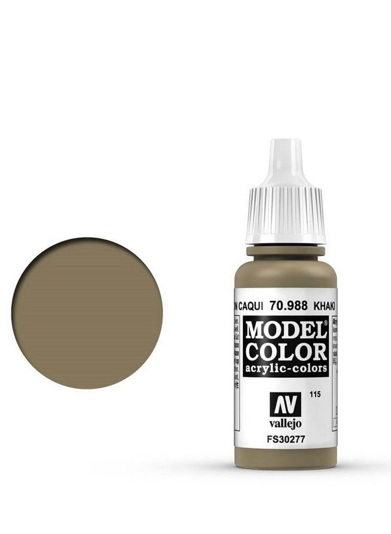 فاليجو لون موديل 988 كاكي، زجاجة 18 مل، طلاء أكريليك للمنمنمات والنماذج العسكرية المصغرة