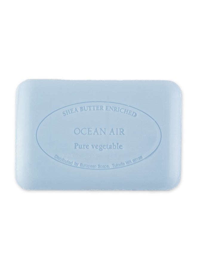 Pre De Provence Artisanal Soap Bar Enriched With Organic Shea Butter Natural French Skincare Quad Milled For Rich Smooth Lather Ocean Air 8.8 Ounce  - Image 2