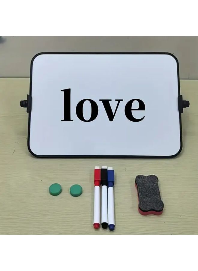 A4 Foldable Magnetic Whiteboard Double Sided Erasable Board with Markers and Eraser - Image 1
