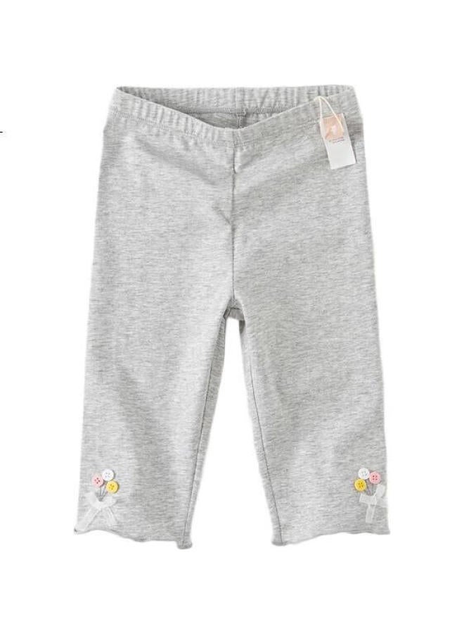 Dave & Bella Girls' Pants, Children'S Clothing, Kids' Capri Pants, Summer Wear, Leggings For Older Children, Stylish - Image 2