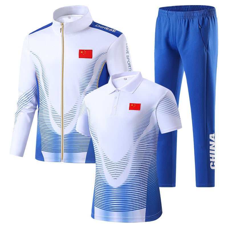 China Sports Suit National Flag Men'S And Women'S Appearance Suit Sports Meeting Competition Team Suit Award-Winning Suit Coach Three-Piece Suit - Image 1