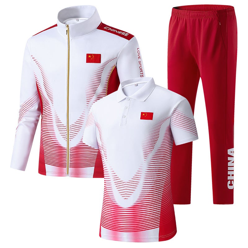 China Sports Suit National Flag Men'S And Women'S Appearance Suit Sports Meeting Competition Team Suit Award-Winning Suit Coach Three-Piece Suit - Image 5