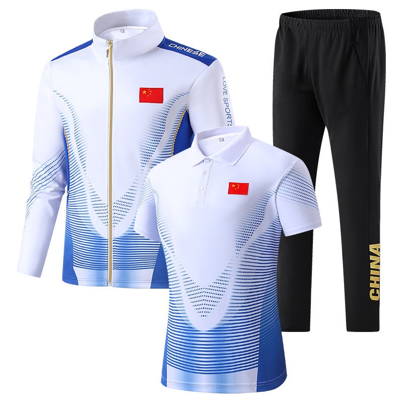 China Sports Suit National Flag Men'S And Women'S Appearance Suit Sports Meeting Competition Team Suit Award-Winning Suit Coach Three-Piece Suit - Image 3