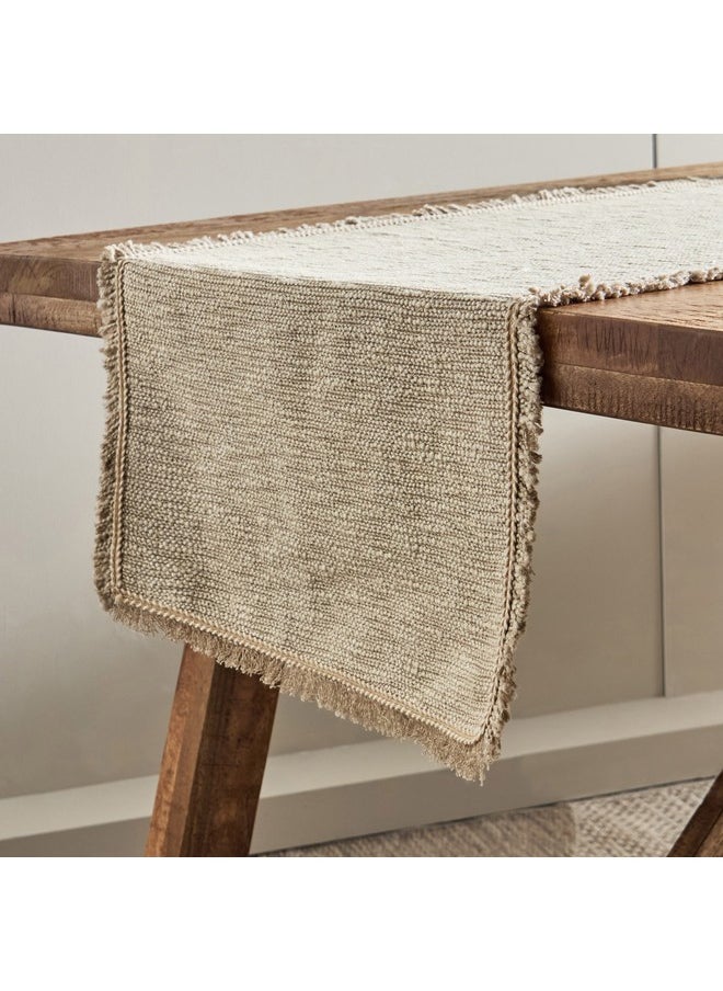 Home Box Naturio Slub Table Runner 120 x 40 cm  - Image 3