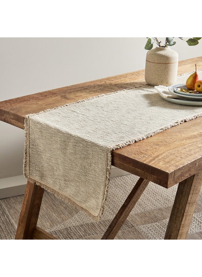 Home Box Naturio Slub Table Runner 120 x 40 cm  - Image 2