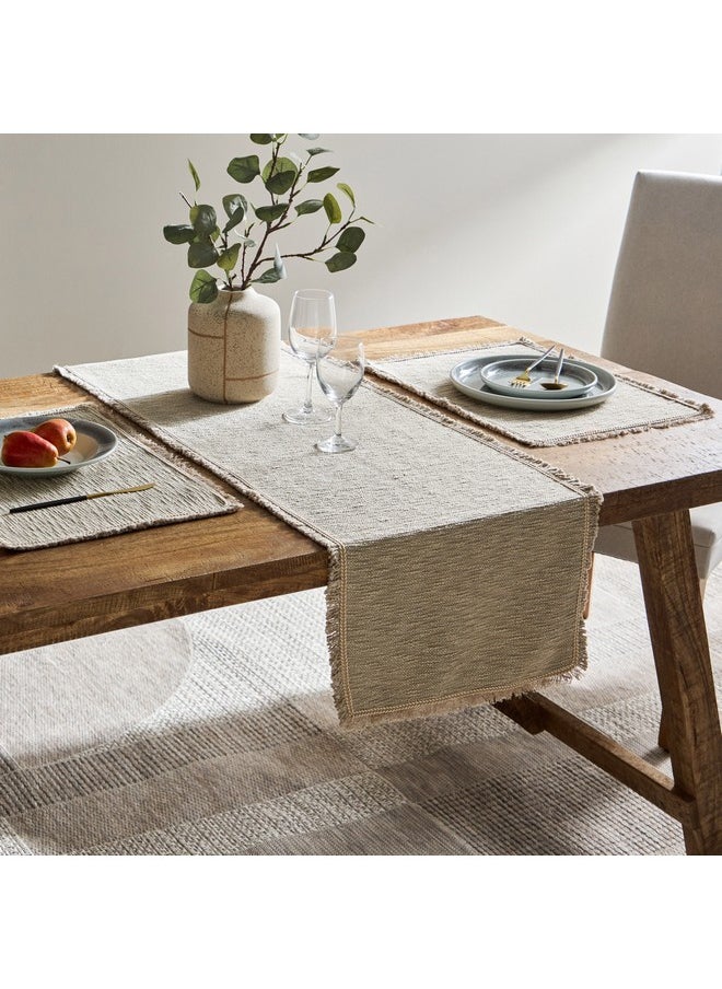 Home Box Naturio Slub Table Runner 120 x 40 cm  - Image 5