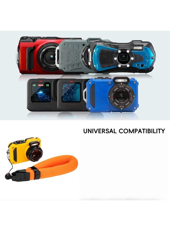 Waterproof Camera Floating Wrist Strap Photographer Gift for Men and Women, Orange, 18cm - Image 4