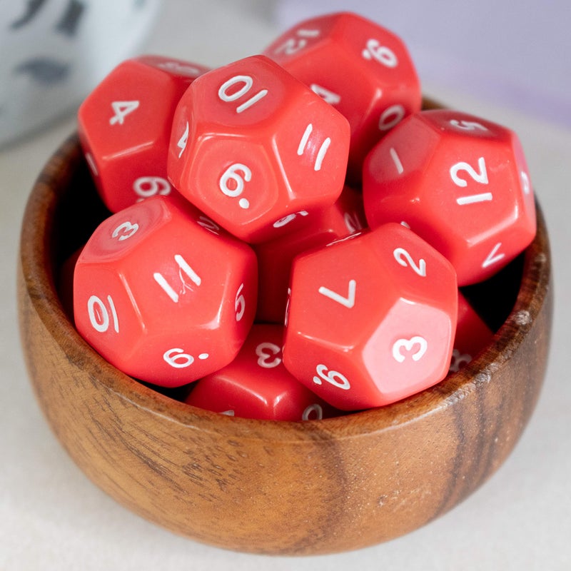 LEARNING ADVANTAGE Polyhedra Dice - 12 Sides - Set of 12 - Hands-on Math Manipulative - Teach Numeracy - Math Games for Kids - Image 4