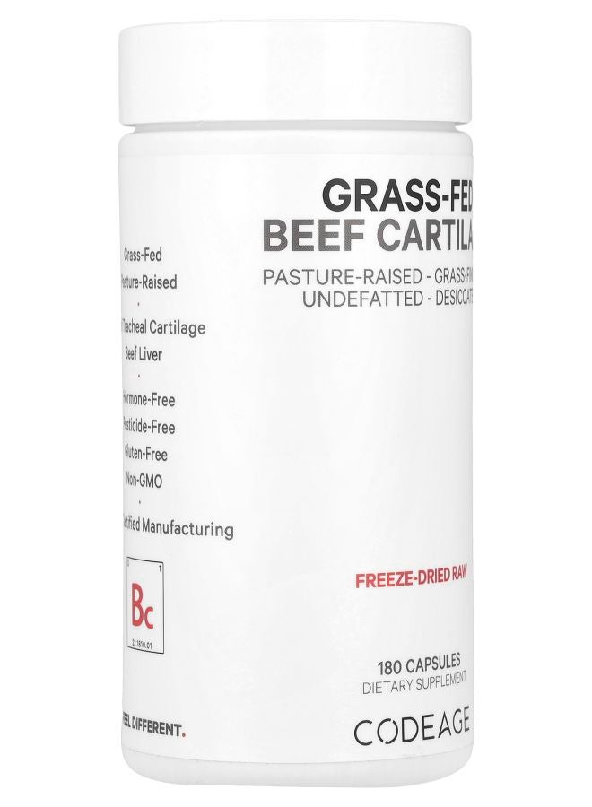 Codeage Grass-Fed Beef Cartilage Pasture Raised 180 Capsules - Image 2