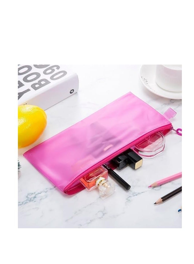A6 Plastic File Pouch – Green Color, Transparent Mesh Design, Secure Zipper Closure, Multi-Purpose for Storage and Organization - Image 3