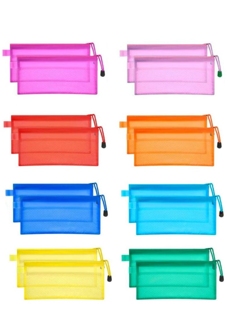 A6 Plastic File Pouch – Green Color, Transparent Mesh Design, Secure Zipper Closure, Multi-Purpose for Storage and Organization - Image 5
