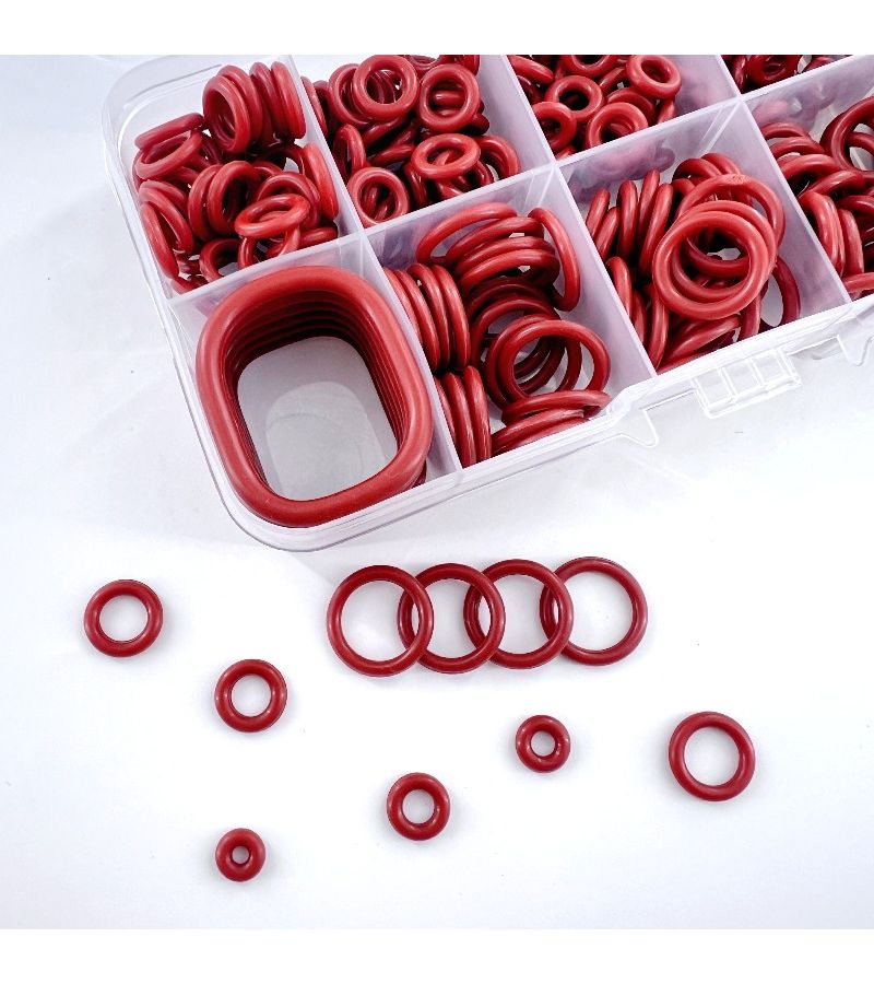 Red 351pcs Silicone O Ring Seal Kit Heavy Duty Leakproof Gasket For Car Plumbing Faucet - Image 3