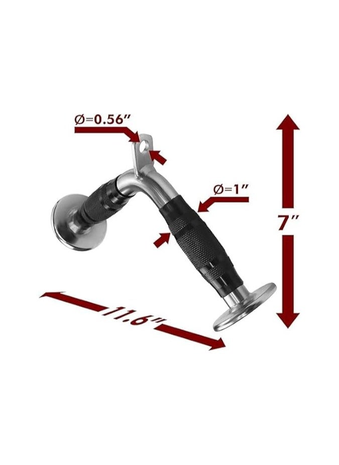Generic Pull Down Cable Machine Attachment - Cable Machine Accessoriess for Home Gym with Multi Option: V-Handle,(Double D Handle), Tricep Rope, V-Shaped Bar, Curl Bar and Rotating Bar  - Image 5