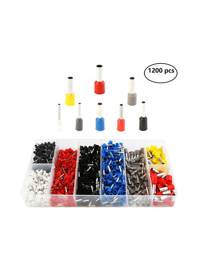 NIBEMINENT 1200-Piece Crimping Wire Cable Tube Crimp Terminal Connector Set multicolour 21.00X3.10X12.00centimeter - Image 4