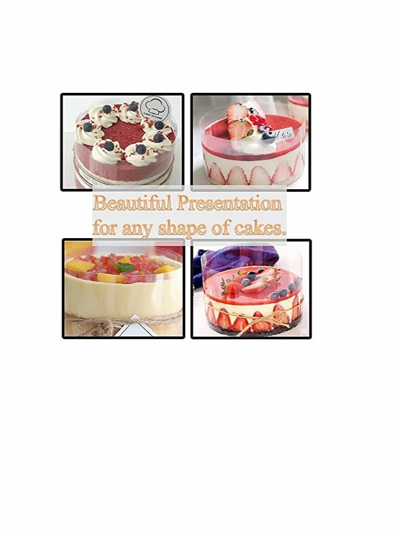 Excefore 9 Pieces Of 3.15 Inch Food Display Ring, Stainless Steel Round Square Cake Ring Mold, With 3 Inch Cake Ring, With Cooking Press, For Baking Cakes And Pastries - Image 3