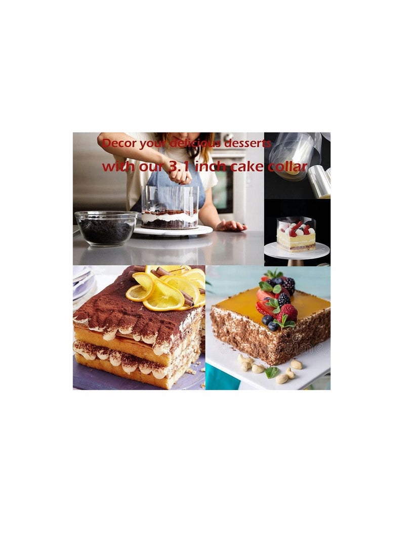 Excefore 9 Pieces Of 3.15 Inch Food Display Ring, Stainless Steel Round Square Cake Ring Mold, With 3 Inch Cake Ring, With Cooking Press, For Baking Cakes And Pastries - Image 5