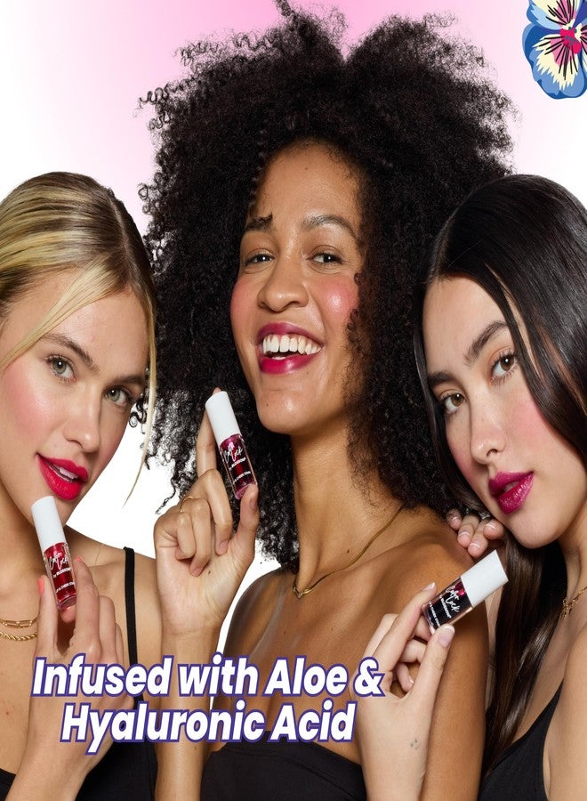 Blossom Lip Gloss Color Lock Lip Stain & Tint, Hydrating, Longlasting, Buildable, Non Drying, Smudgeproof + Transfer Proof, Made in USA with Doe Foot Applicator, 0.14oz, Blooming Rose - Image 3