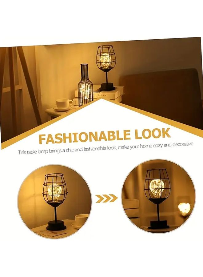 Modern Wine Bottle Lamp Battery Powered Table Light Warm Glow Night Light - Image 2