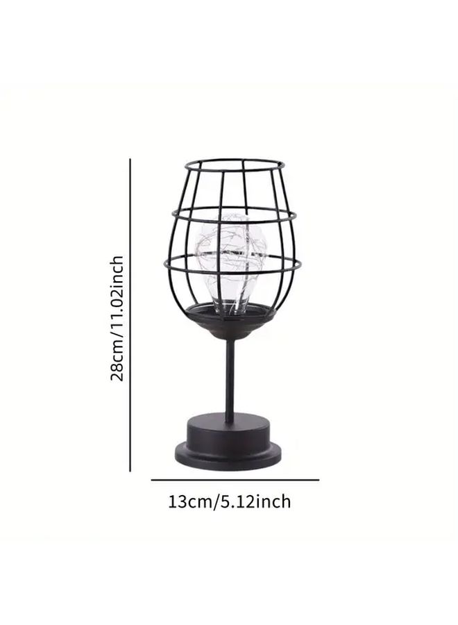 Modern Wine Bottle Lamp Battery Powered Table Light Warm Glow Night Light - Image 3