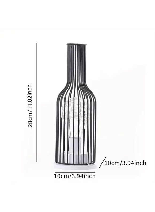 Modern Wine Bottle Lamp Battery Powered Table Light Warm Glow Night Light - Image 4