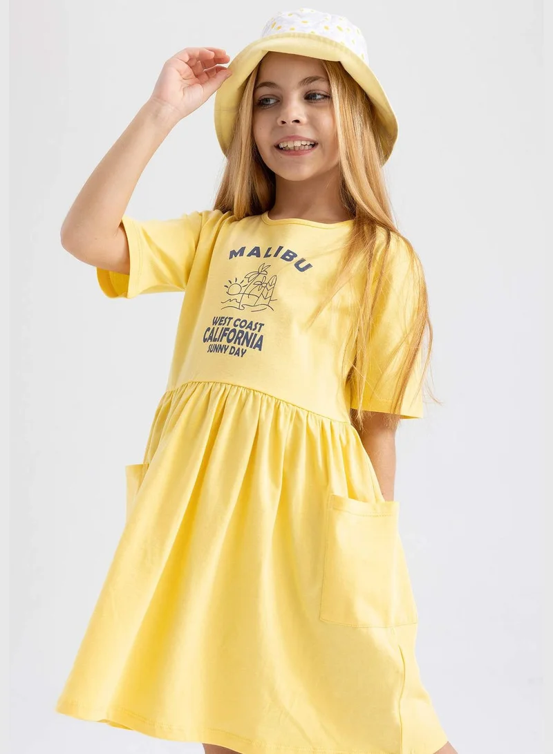 DeFacto Girl Short Sleeve Knitted Dress