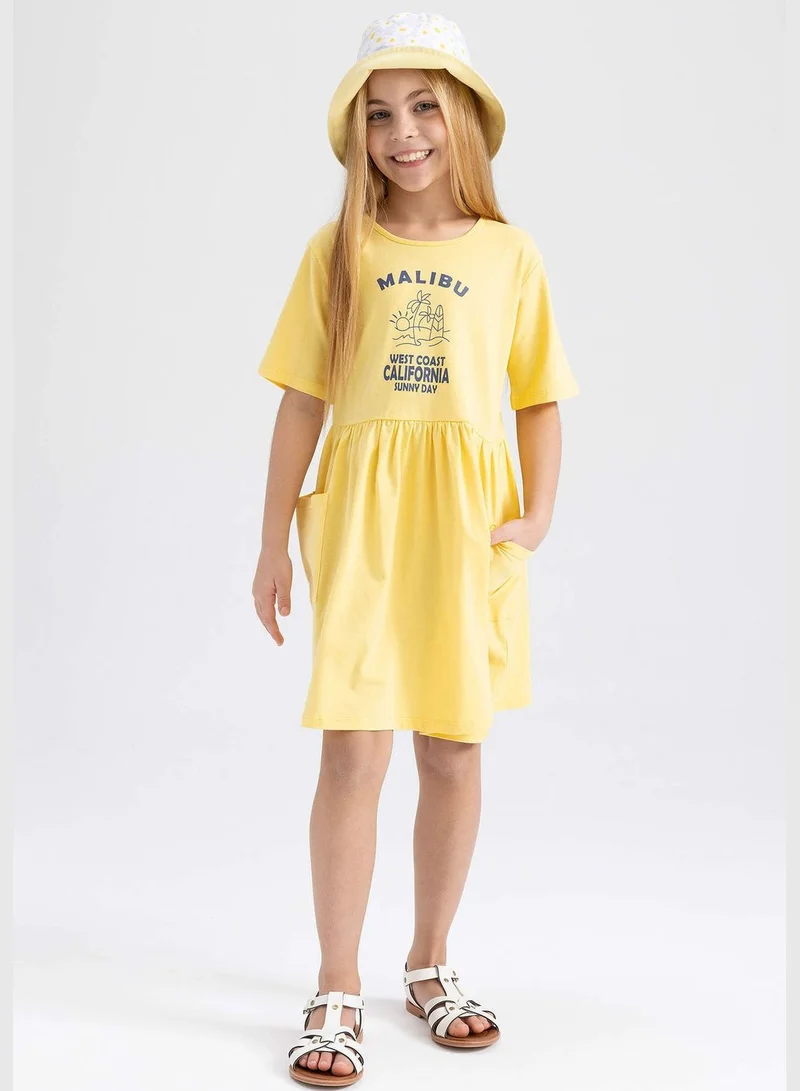 DeFacto Girl Short Sleeve Knitted Dress