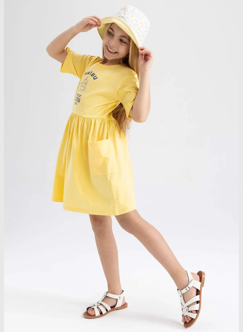 DeFacto Girl Short Sleeve Knitted Dress
