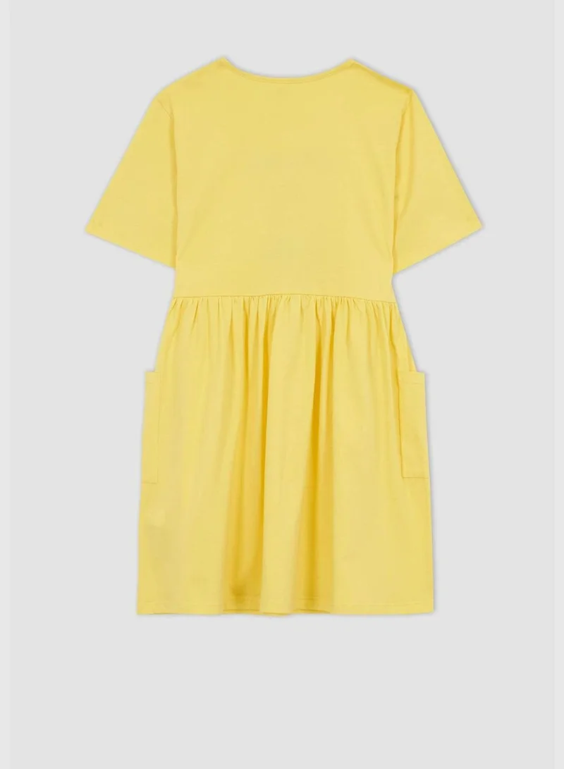 DeFacto Girl Short Sleeve Knitted Dress