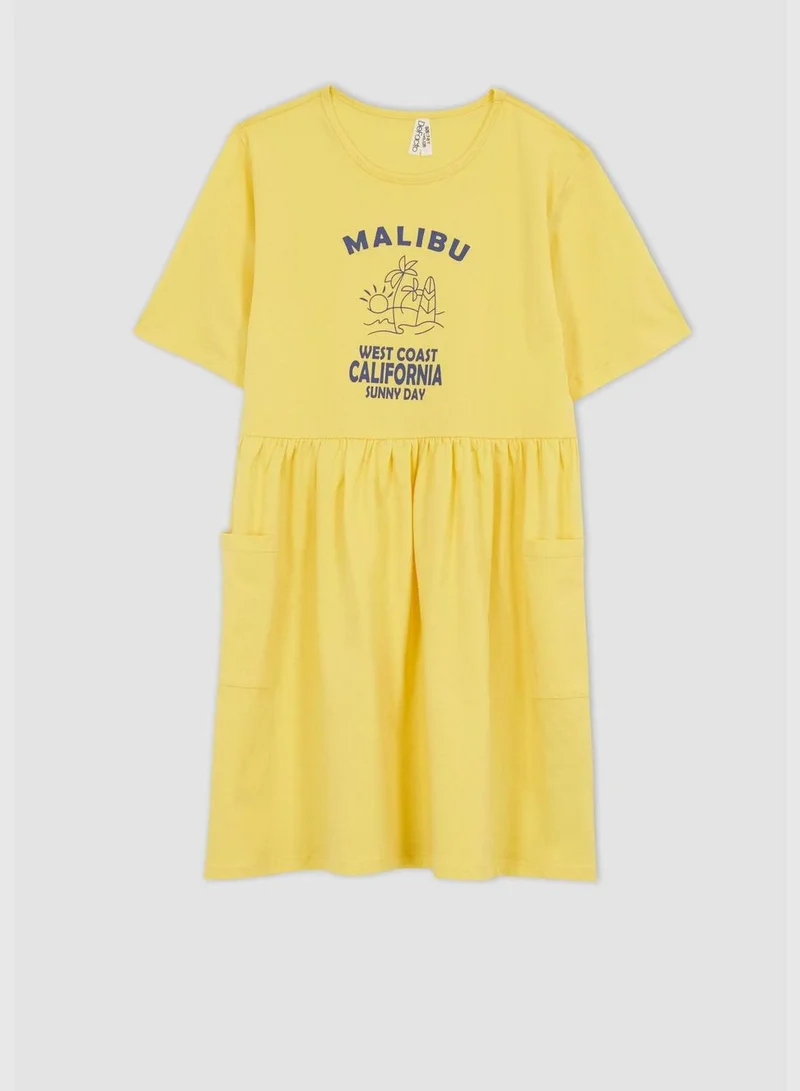 DeFacto Girl Short Sleeve Knitted Dress