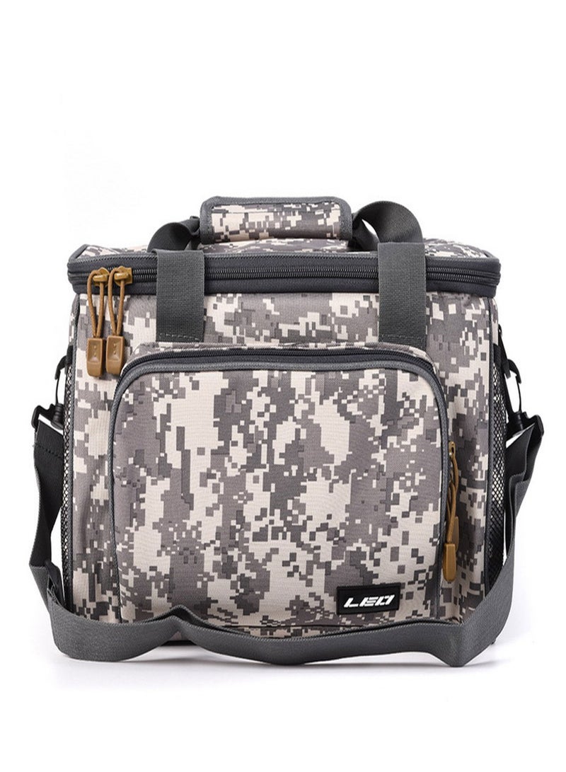 LEO Fishing Tackle Bag Portable Multifunctional Canvas Fishing Shoulder Bag Pack Fishing Tackle Bag Fishing Lure Reel Bag - Image 2