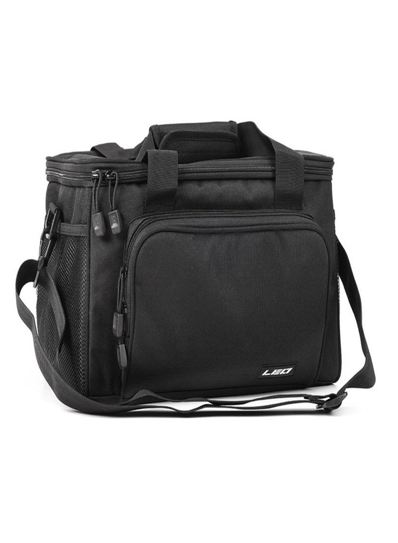 LEO Fishing Tackle Bag Portable Multifunctional Canvas Fishing Shoulder Bag Pack Fishing Tackle Bag Fishing Lure Reel Bag - Image 3