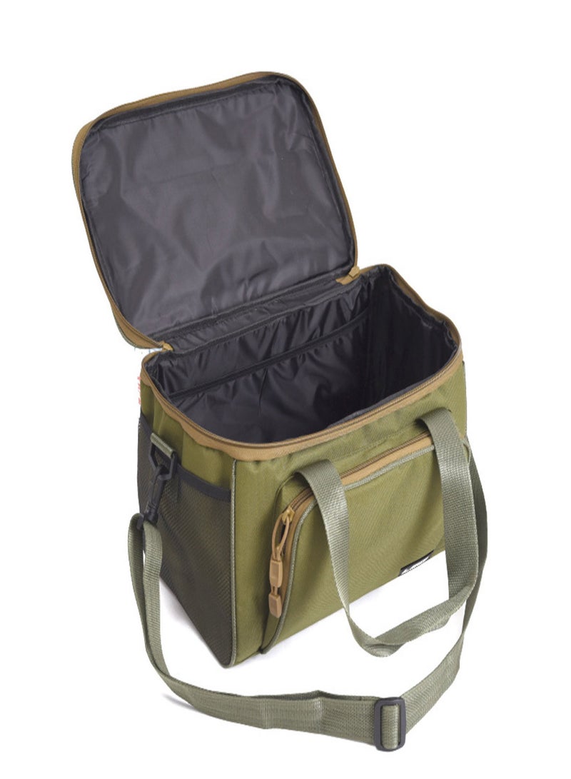 LEO Fishing Tackle Bag Portable Multifunctional Canvas Fishing Shoulder Bag Pack Fishing Tackle Bag Fishing Lure Reel Bag - Image 5