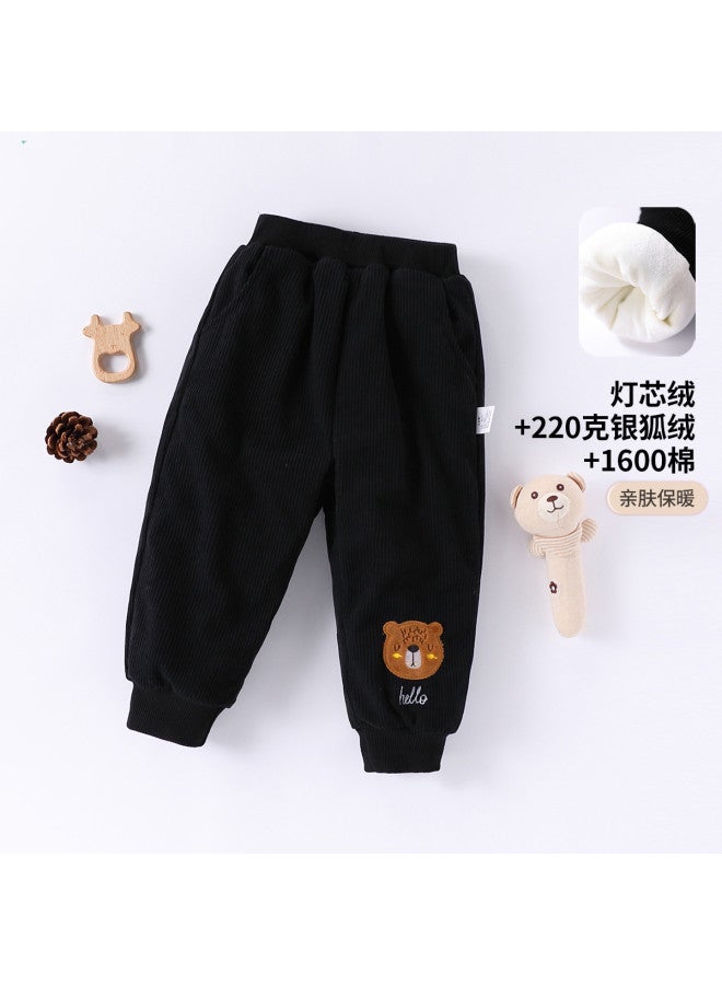 Boys' Winter Cotton Pants Children's Casual Versatile Trousers - Image 2