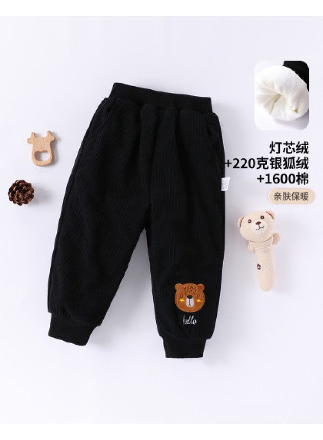 Boys' Winter Cotton Pants Children's Casual Versatile Trousers - Image 1