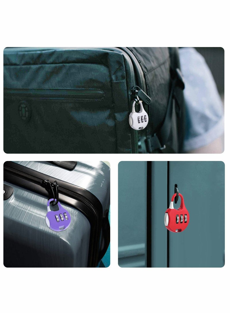 Excefore Luggage Lock Padlock Combination School Gym Locker Adjustable 3 Digit - Image 4