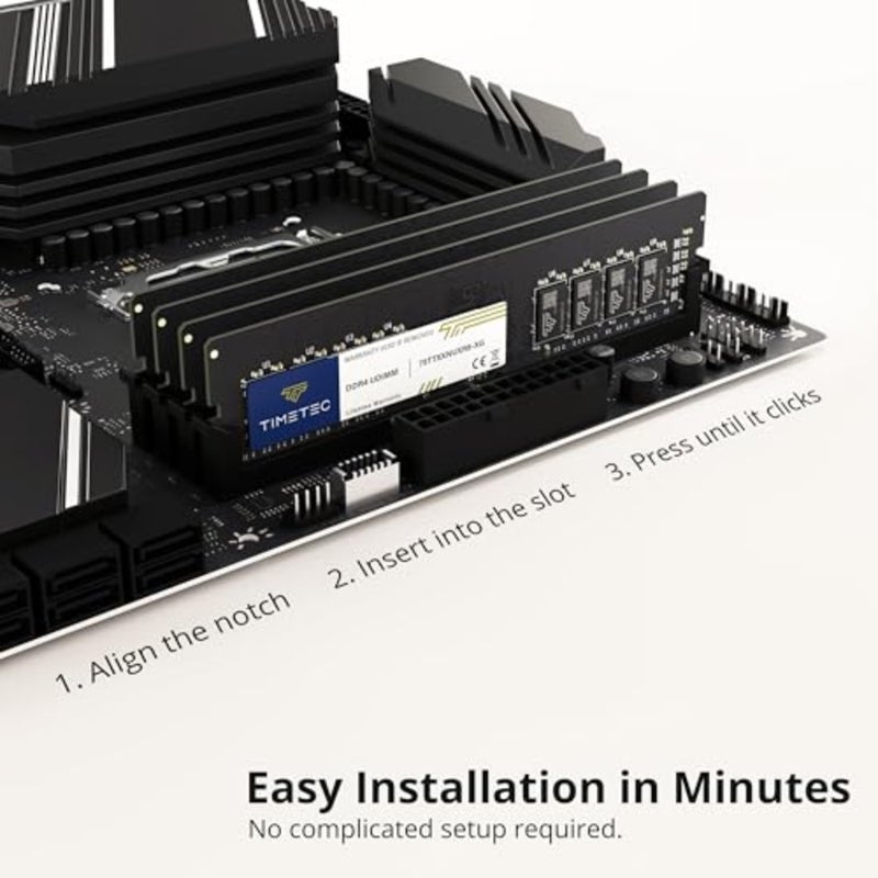 ترقية ذاكرة الوصول العشوائي لسطح المكتب: DDR4 2666 ميجا هرتز، مجموعة 32 جيجا بايت 2 × 16 جيجا بايت، 288 دبوسًا، 1.2 فولت، CL19، غير مخزن مؤقتًا بدون ECC، PC4-21300، موزع حرارة أسود - Image 4
