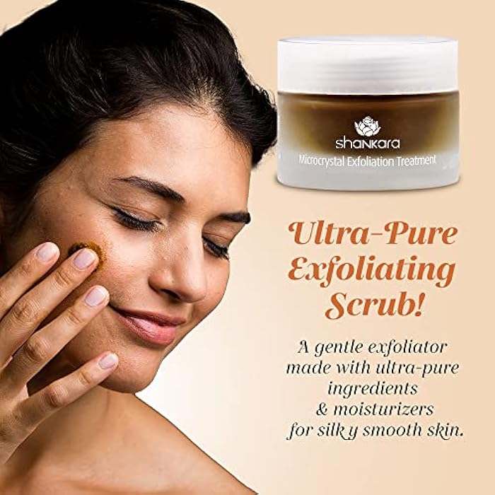 Shankara Exfoliating Face Scrub For Women & Men with Algae-Aloe Gel, Turmeric, Lavender & Papaya - Perfect Face Exfoliator For Purifying Skin, Dead Skin Scars & Rejuvenating Skin (50 ml) - Image 4