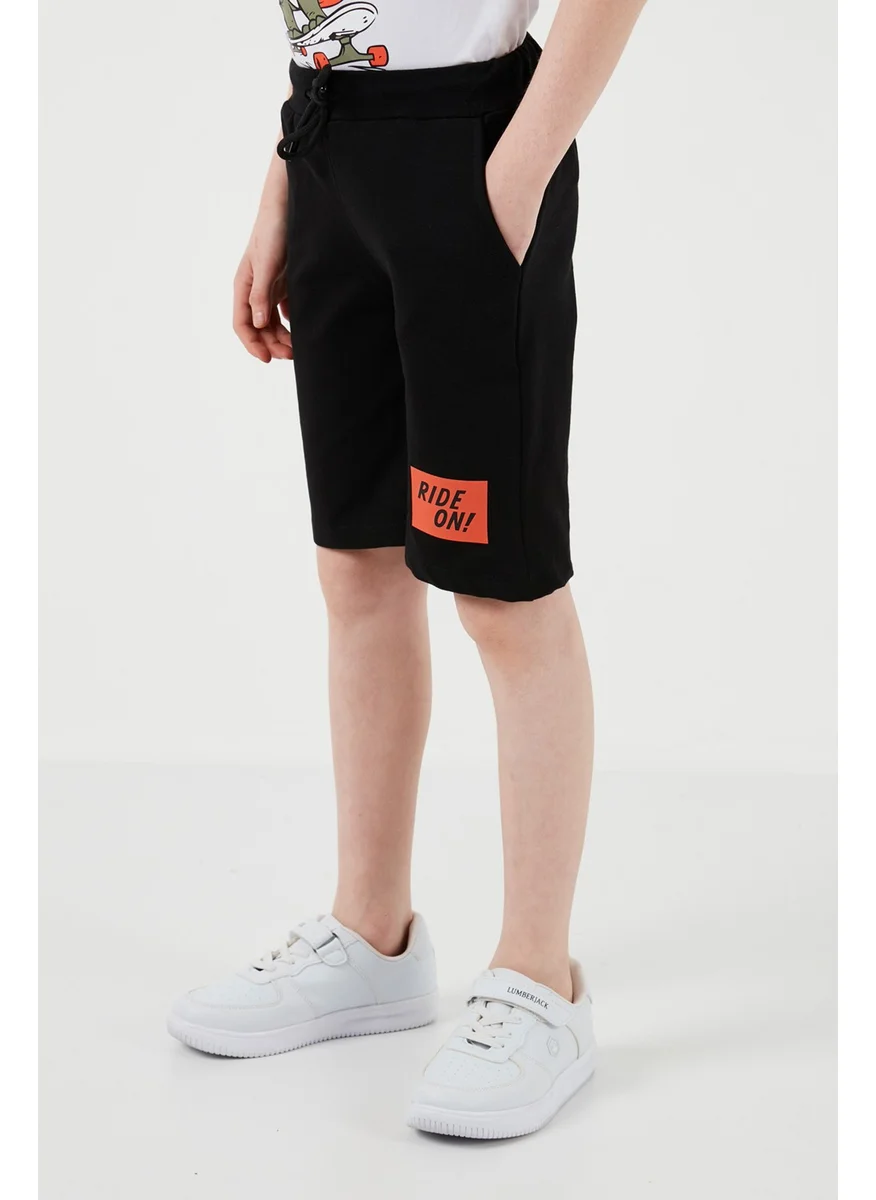 Lela Cotton Regular Fit Crew Neck Top and Bottom Set with Shorts Boy's Suit 6212014