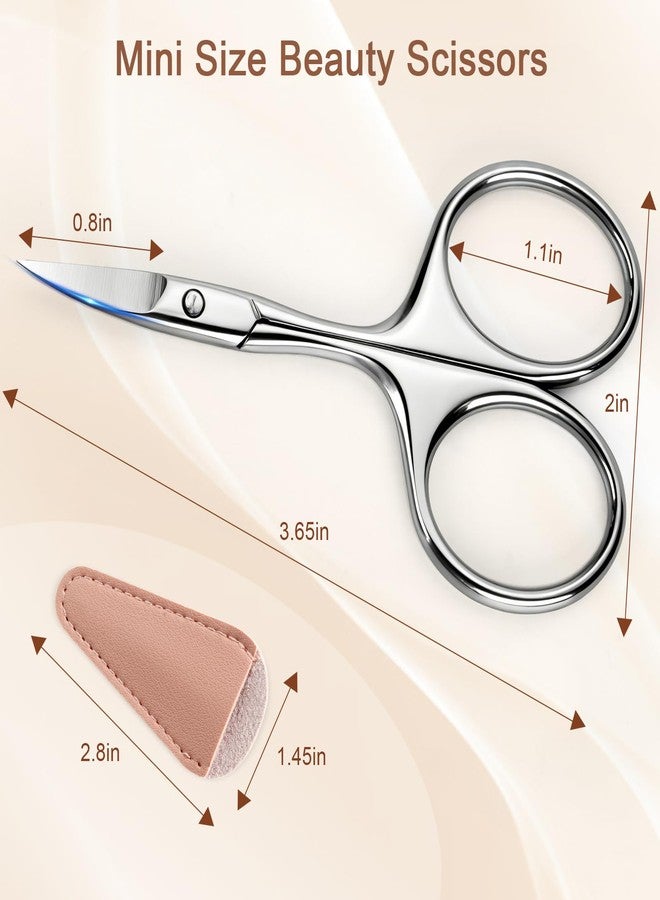 Hdama Small Scissors for Grooming, Eyebrow Scissors for Women Men, Professional Mini Trimming Scissors for Mustache, Beard, Nose Hair and Facial Hair - Image 5