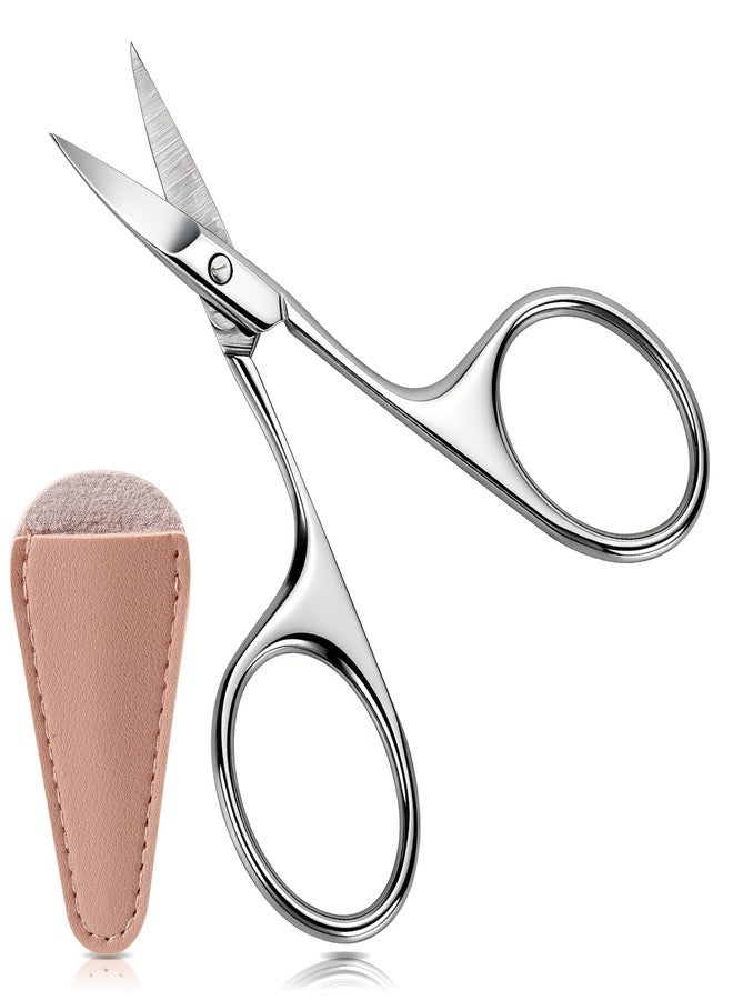 Hdama Small Scissors for Grooming, Eyebrow Scissors for Women Men, Professional Mini Trimming Scissors for Mustache, Beard, Nose Hair and Facial Hair - Image 1