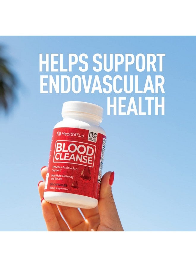 Health Plus Blood Cleanse - Dietary Supplement - Gluten Free, Natural Herbal ingredients (90 Capsules, 45 Servings) - Image 4