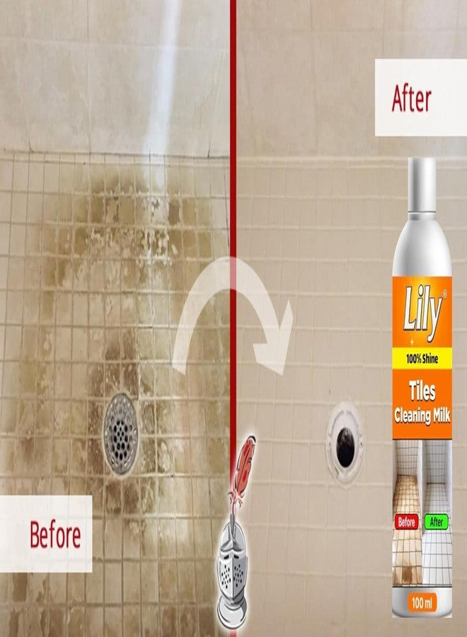 SHOPING NOW 3 Pcs Lily Ceramic Cleaning Milk Liquid, Floor Cleaner 100ml, Professional Tile and Surface Cleaner, 100% Shine Formula for Kitchen, Bathroom, Living Room (Pack of 3) - Image 2