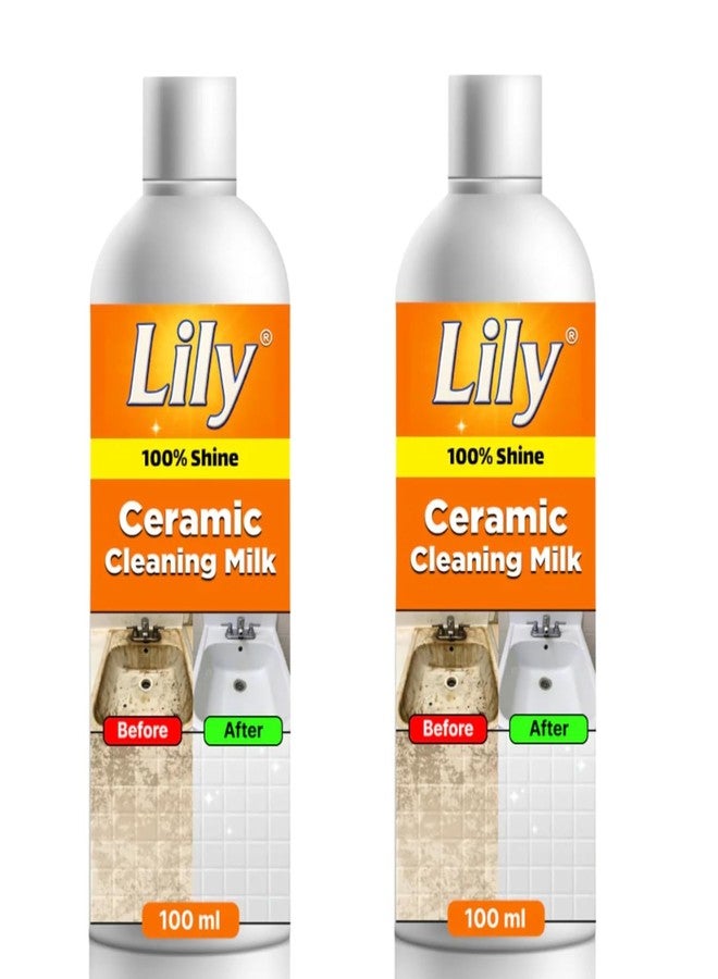 SHOPING NOW 3 Pcs Lily Ceramic Cleaning Milk Liquid, Floor Cleaner 100ml, Professional Tile and Surface Cleaner, 100% Shine Formula for Kitchen, Bathroom, Living Room (Pack of 3) - Image 5